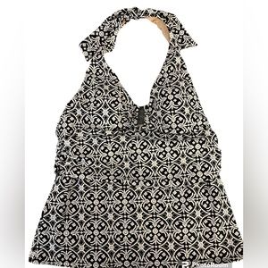 Lands’ End bathing suit top halter style size 8 .  EUC.